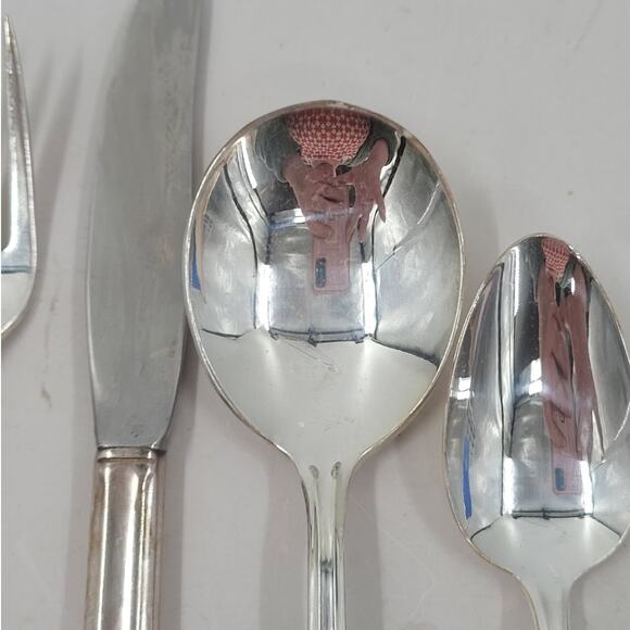 Rogers Brothers Silverplate Eternally Yours Coquette 5‎ Piece Setting 5-8 - Picture 6 of 12